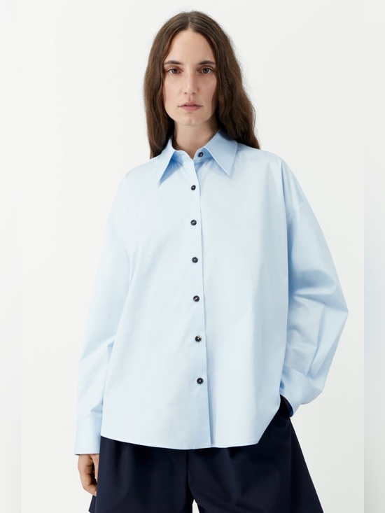 Cordera Tops - NWT - Cordera Oversized Shirt - Light Blue